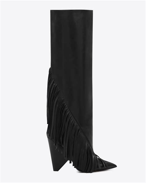 ysl knee high boots niki|YSL saint laurent boots.